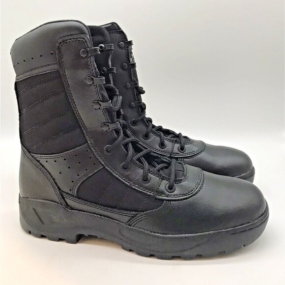 LawPro by Quartermaster 8" Dispatch Duty 2.0 Men's 10M Black Side Zip Boots NEW - Picture 1 of 15